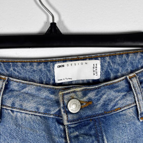 ASOS Design Double Knee Denim Baggy Jeans Worker Pants W 32" L 32" Like New - Picture 2 of 16